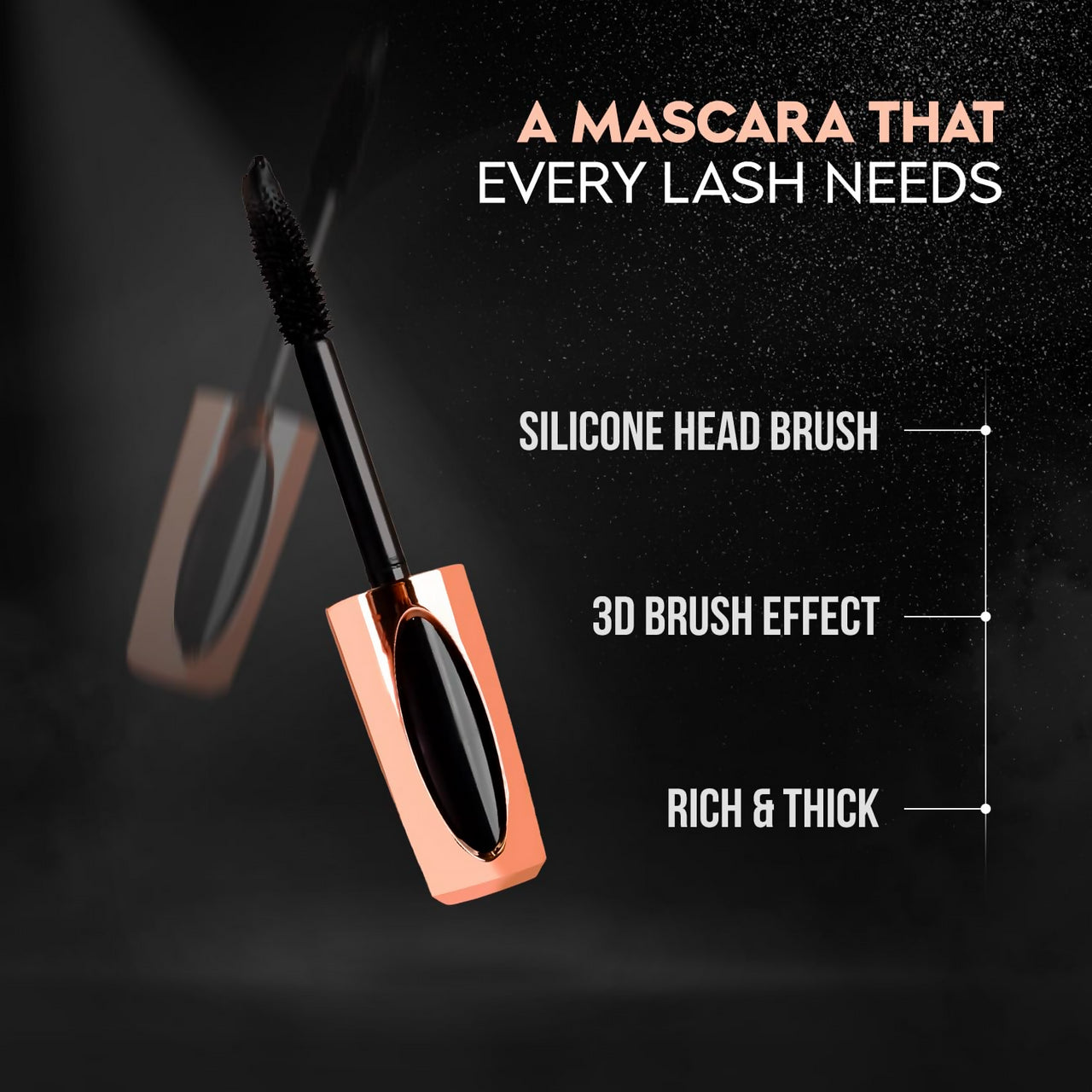 Gleva 4D Silk Fibre Mascara - Black