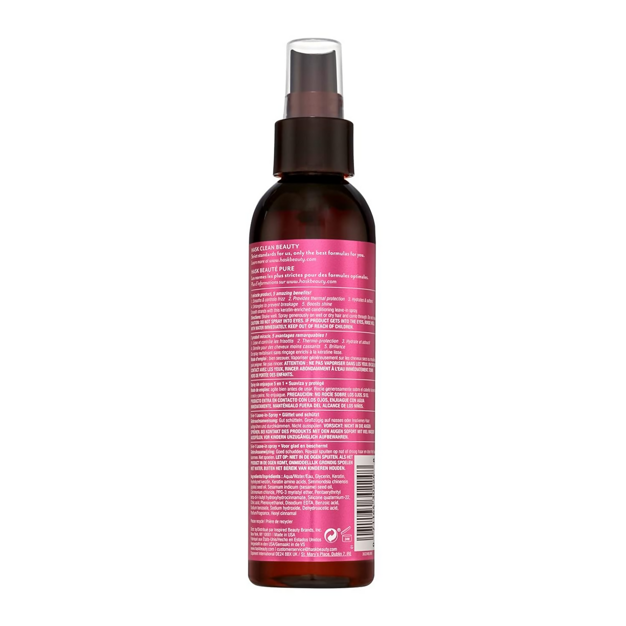 HASK Keratin Smooth 5-In-1 Leave In Spray - Distacart