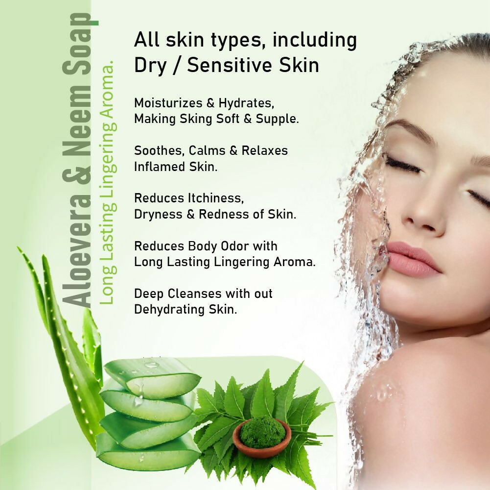 Prakriti Herbal Soap Aloevera and Neem - Distacart