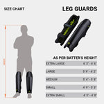 Thumbnail for Moonwalkr Leg Guard 2.0 Cricket Batting Pads - Black (Extra Small) - Distacart