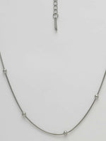 Thumbnail for NVR Women's Silver-Toned Artificial Beads German Silver Oxidised Chain - Distacart