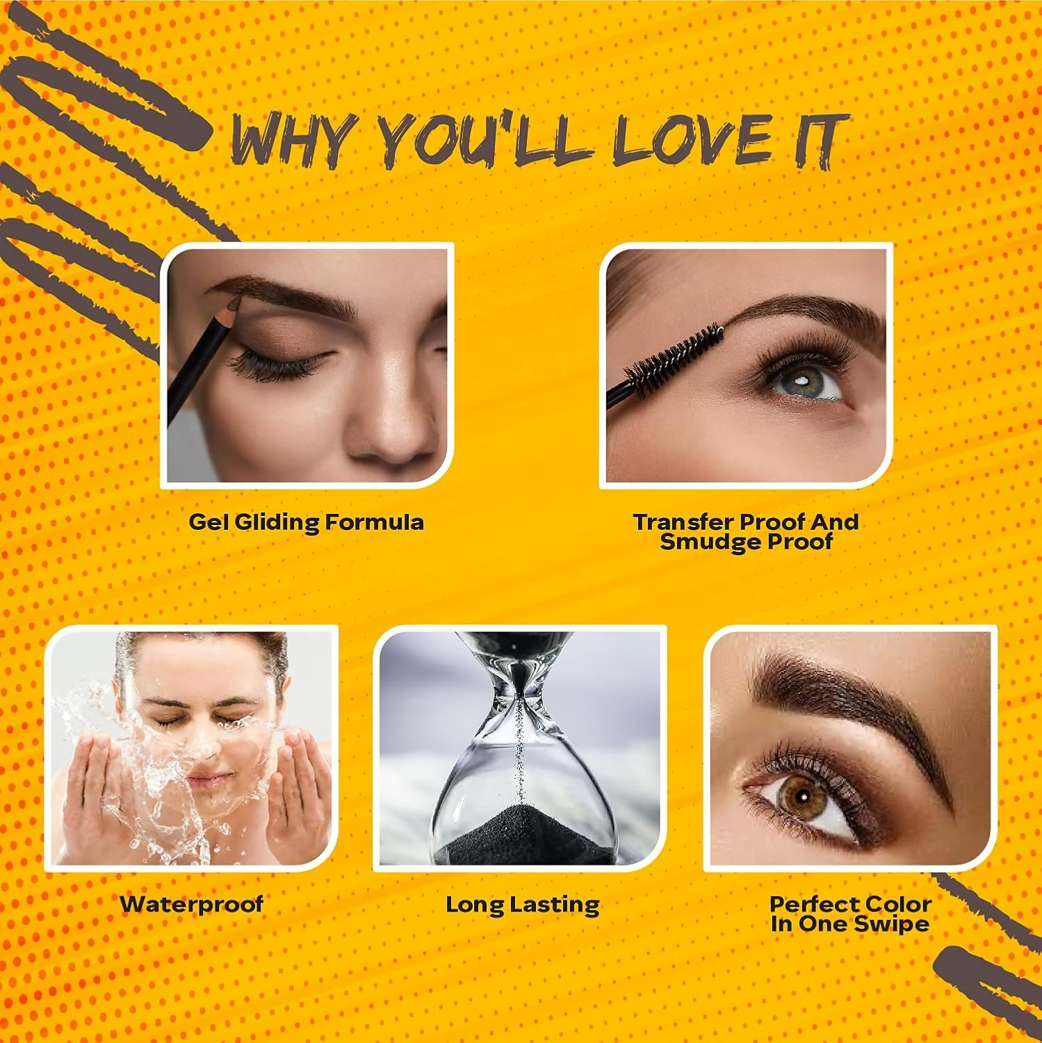 Faces Canada Ultime Pro Eyebrow Defining Pencil - Dark Brown 02 - Distacart