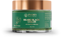Thumbnail for Ivory Natural Beard Black Color Organic - Instant Natural Plant Based Beard Color Powder - Distacart