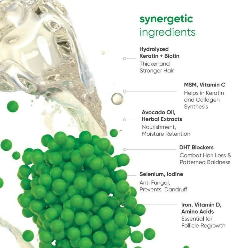 Beautywise Hair Rescue - Keratin & Biotin in Avocado Oil - Dual-Action Capsules - Distacart