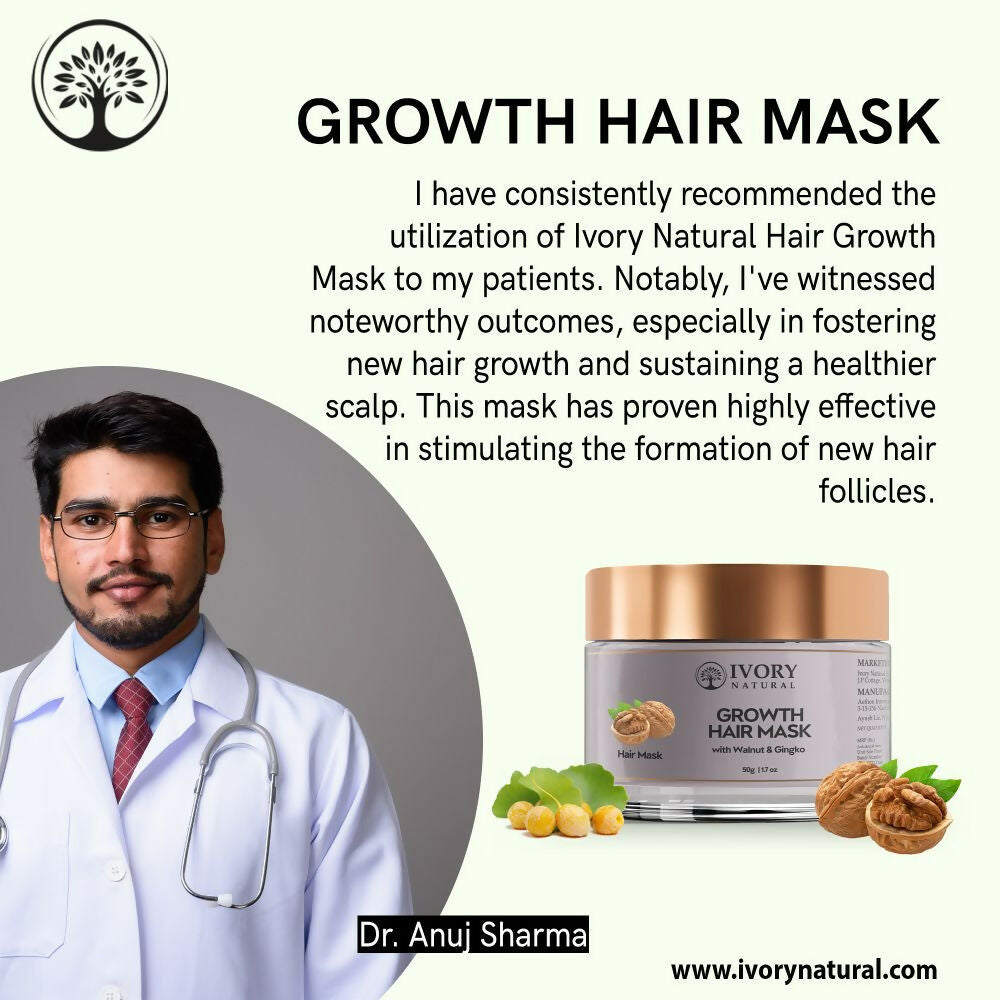 Ivory Natural Growth Hair Mask For Thicker Long And Healthier Hair - Distacart
