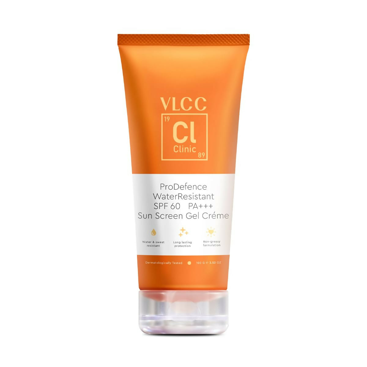 VLCC Clinic ProDefence Water Resistant SPF 60 PA+++ Sun Screen Gel Crème - Distacart