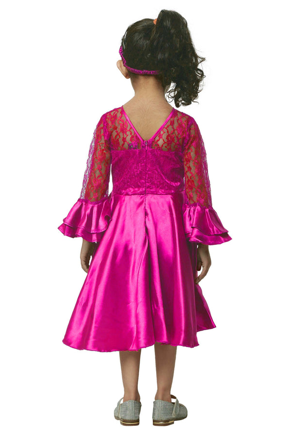 Asmaani Kids Party Wear Stylish Dresses, Perfect for Parties, Functions & Vacations - Pink