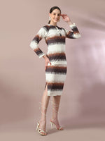 Thumbnail for Myshka Women's Multi Printed Knee Length Party Embellished Skirts - Distacart