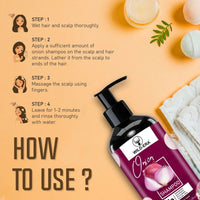 Thumbnail for Wildera Onion Oil Shampoo with Red Onion Seed Oil Extract, Black Seed Oil & Pro-Vitamin B5 - Distacart