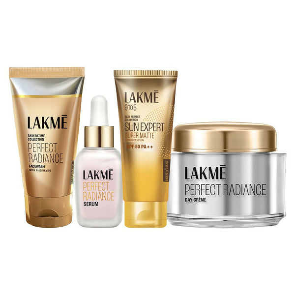 Lakme Absolute Perfect Radiance with Niacinamide CSMS (Cleanser, Serum, Moisturizer, Sunscreen) Combo - Distacart