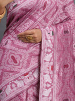 Thumbnail for Astita Linen Cotton Purple Saree