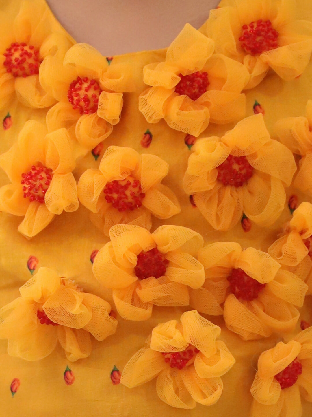 Lil Drama Genda Phool Mustard Choli and Lehanga Set For Girls