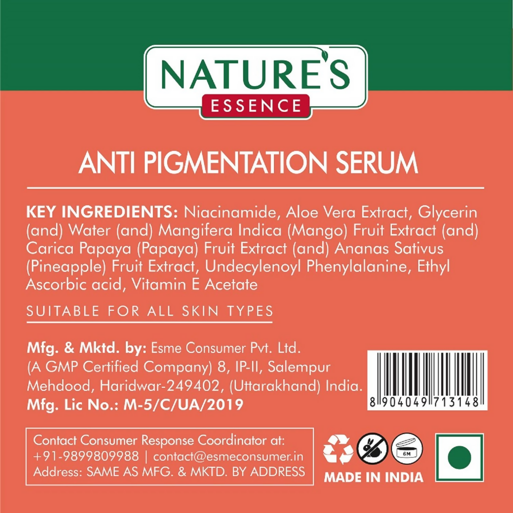 Nature's Essence Anti Pigmentation Serum with 10% Niacinamide - Distacart