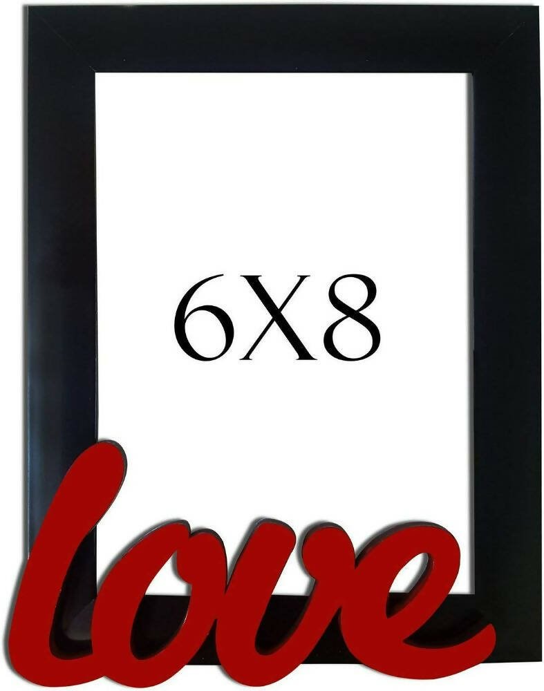 Art Street - Love Table Photo Frame Red & Black For Valentine's Day Gift - Distacart