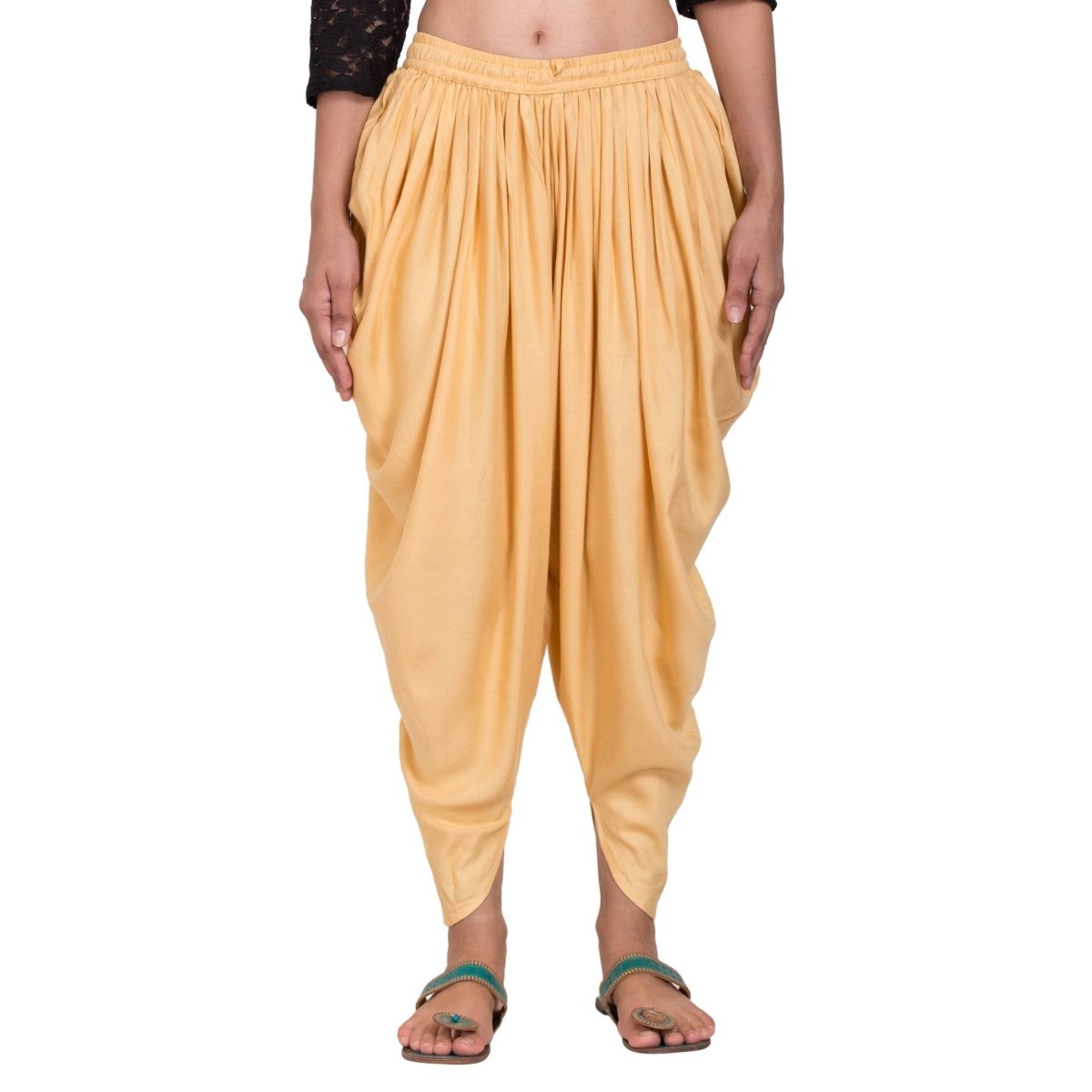 Asmaani Beige Color Solid Dhoti Patiala