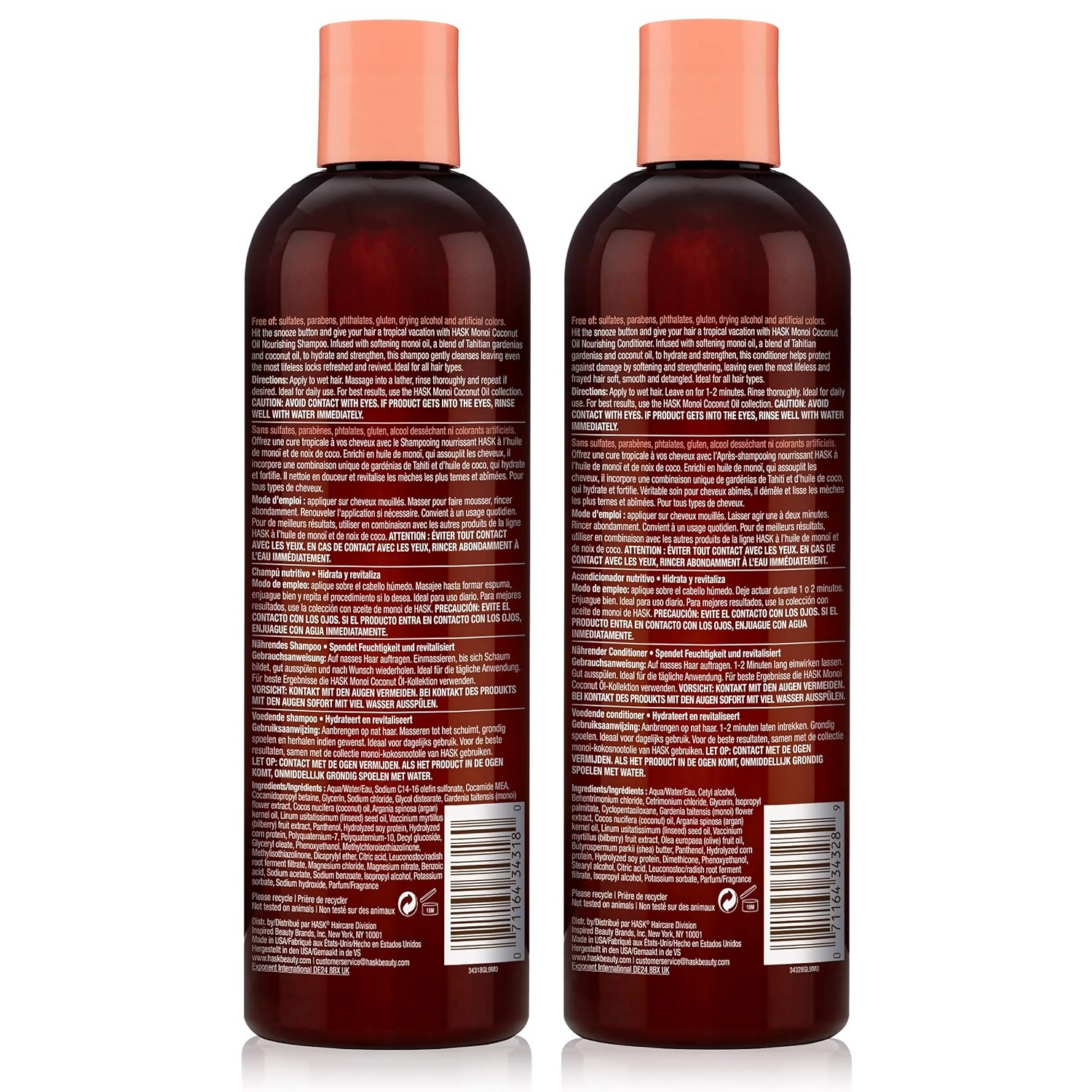 HASK Coconut Nourishing Shampoo And Conditioner - Distacart