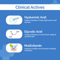 Thumbnail for The Derma Co Oil-Free Daily Face Wash With Hyaluronic Acid, Glycolic Acid & Multivitamins For Clear & Hydrated Skin