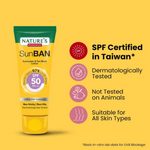 Thumbnail for Nature's Essence Sunban Sunscreen & Tan Block Lotion SPF 50 - Distacart