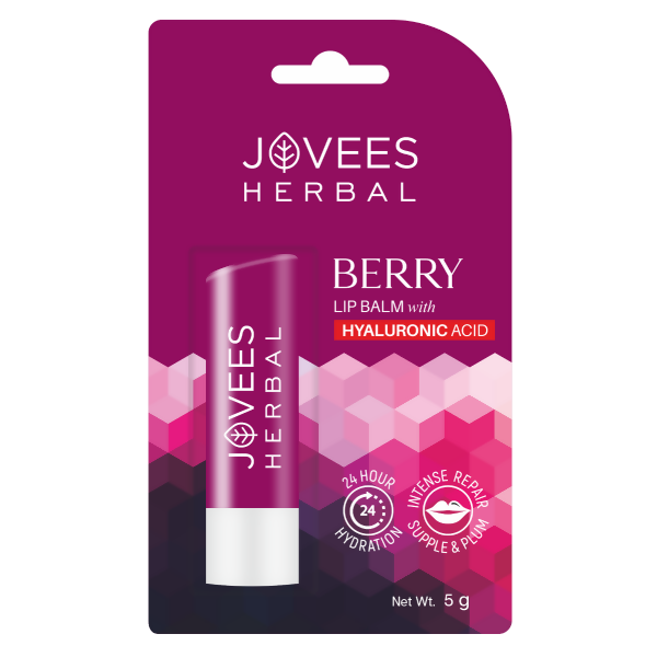 Jovees Berry Lip Balm with Hyaluronic Acid - Distacart