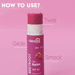 Thumbnail for Clensta Beetroot Lip Balm With Hyaluronic Acid Spf 30 With Beetroot - Distacart