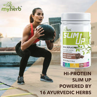 Thumbnail for Myherb Slim Up Meal Replacement Shake With 16 Natural Herbal Blend For Men & Women - Chocolate Milk Shake