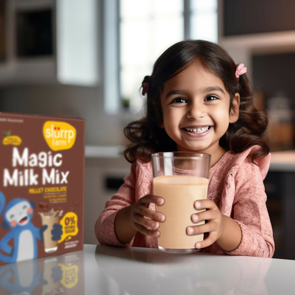 Slurrp Farm Chocolate Milk Mix Sweetened with Jaggery Powder - Distacart