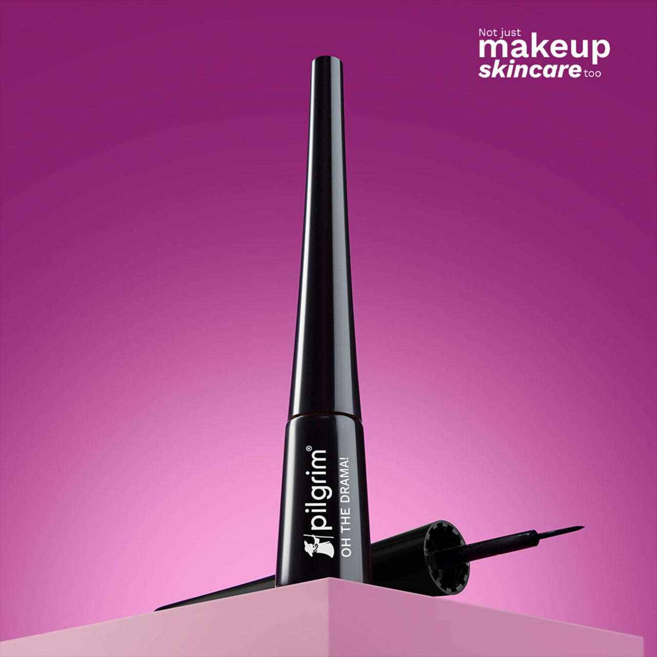 Pilgrim Metallic Eyeliner Black Scandal, Long Lasting & Smudge Proof Enriched With Argan Oil - Distacart