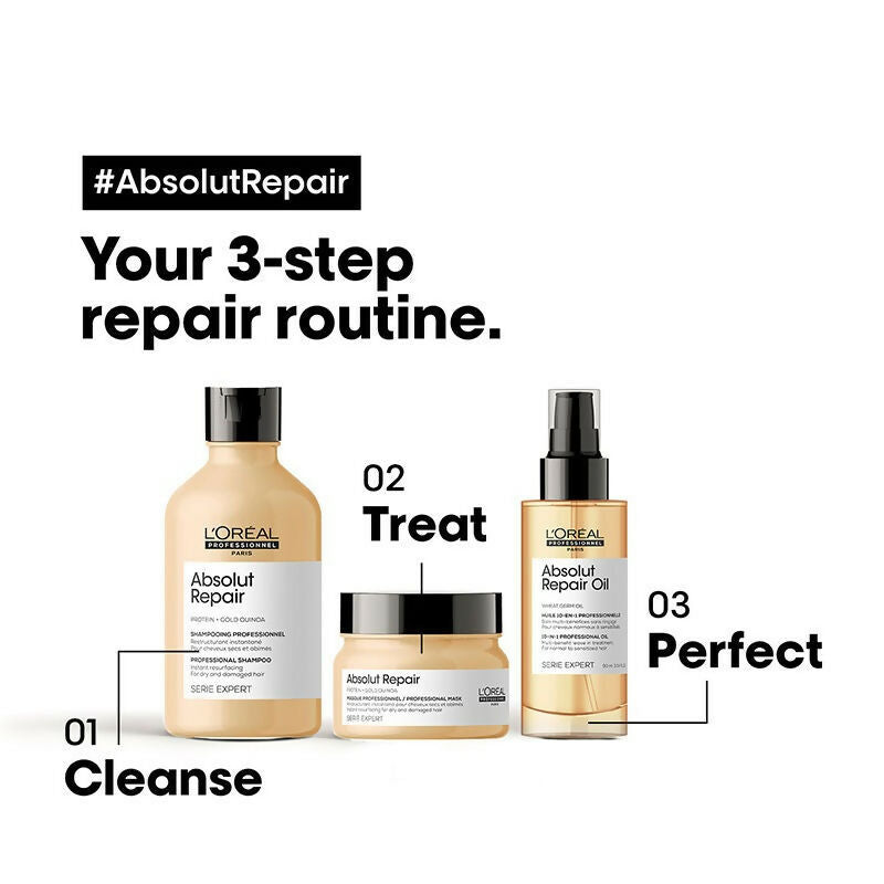 L'Oreal Paris Absolut Repair 10-In-1 Multi-Benefit Hair Serum Oil - Distacart