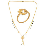 Thumbnail for AanyaCentric Gold-plated Mangalsutra & Ring Set - Distacart