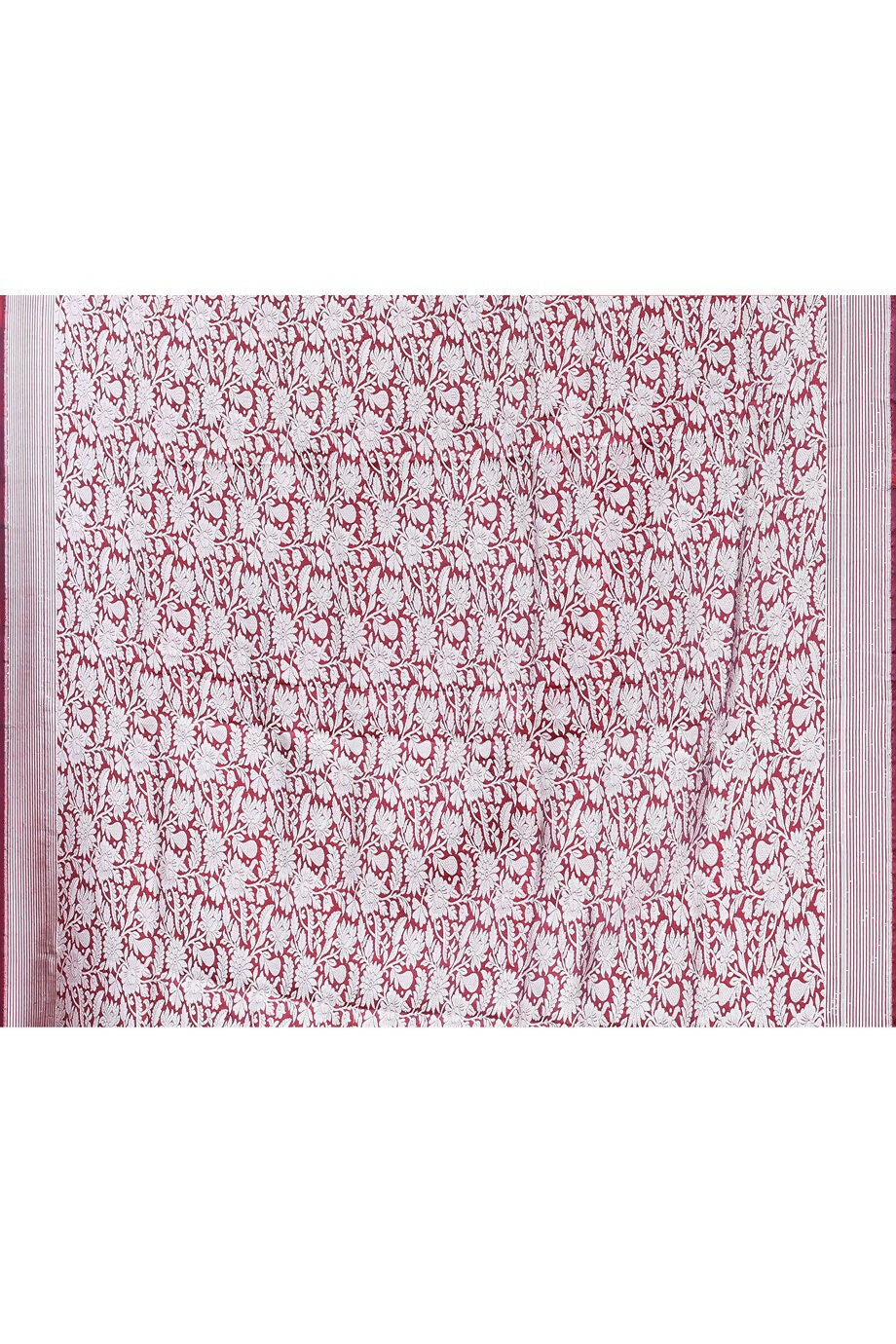 Joban Fashion Maroon Red Colour Banarasi Katan Pure Handloom Banarasi Silk Saree