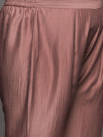 Thumbnail for Sztori Plus Size Geometric Yoke Design Straight Kurta & Trousers With Dupatta - Distacart