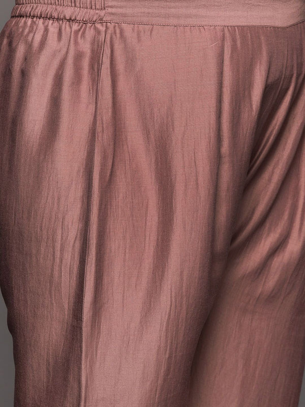 Sztori Plus Size Geometric Yoke Design Straight Kurta & Trousers With Dupatta - Distacart