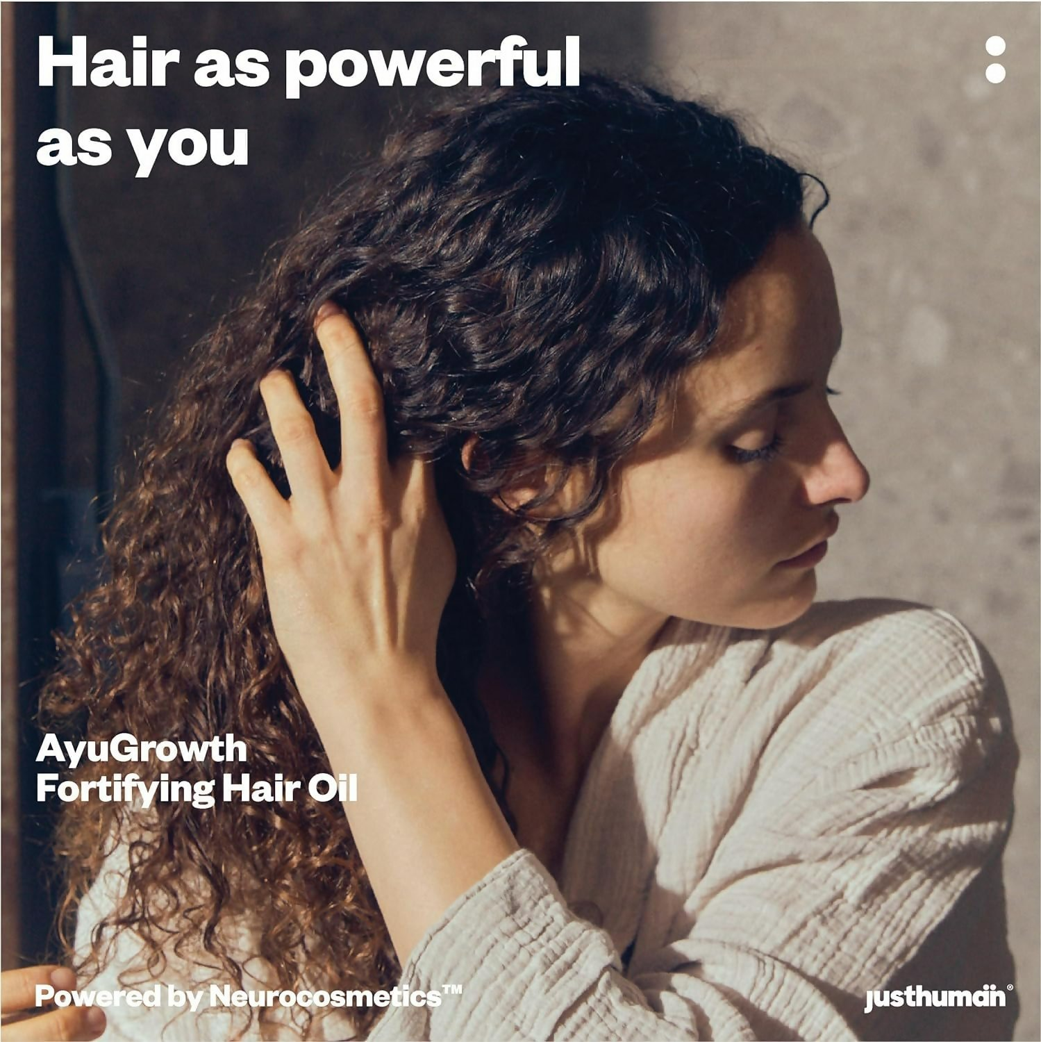 JustHuman AyuGrowth Fortifying Hair Oil - Distacart