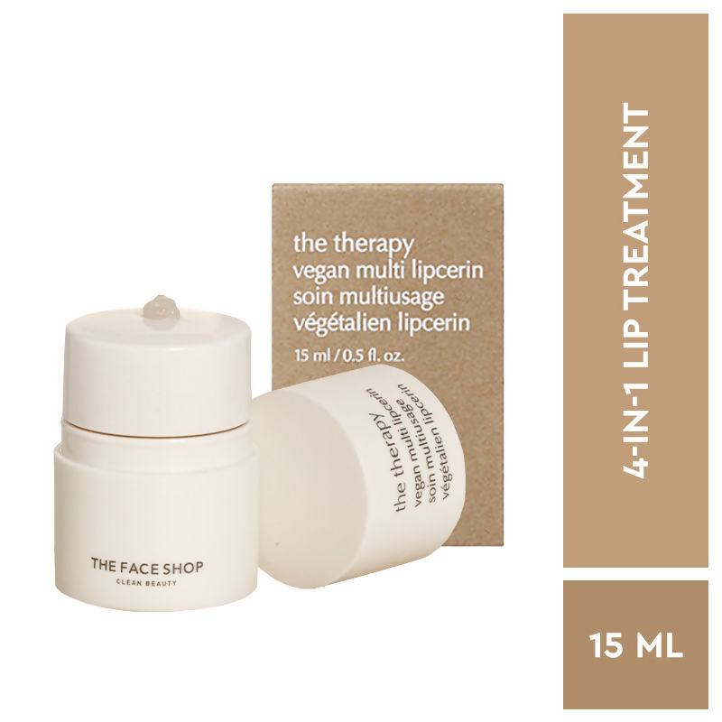 The Face Shop The Therapy Lipcerin, 12HR Moisture Lip Mask, Balm & Scrub - Distacart