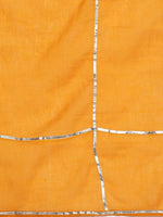 Thumbnail for Anubhutee Yellow Ethnic Motifs Striped Thread Work Pure Cotton Kurta with Palazzos & With Dupatta - Distacart