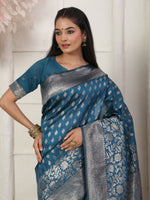 Thumbnail for Astita Lichi Silk Light Pink Saree