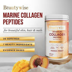 Thumbnail for Beautywise Advanced Marine Collagen Anti-Aging Powder - Glutathione, HA & Biotin - Mango-Peach - Distacart