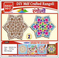 Thumbnail for Stickerbazaar MDF Crafted Rangoli