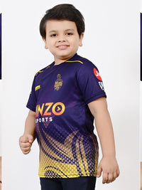 Thumbnail for Baesd Boys Sports Round Neck Printed Cricket Jersey IPL, T20 T-shirt - Distacart