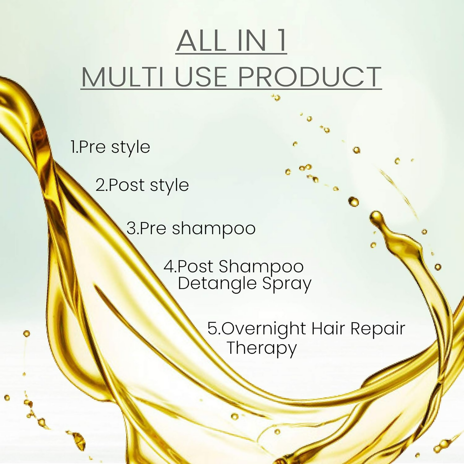 Ktein All in 1 Natural Hair Heat Protection Spray with Fermented Argan Oil - Distacart