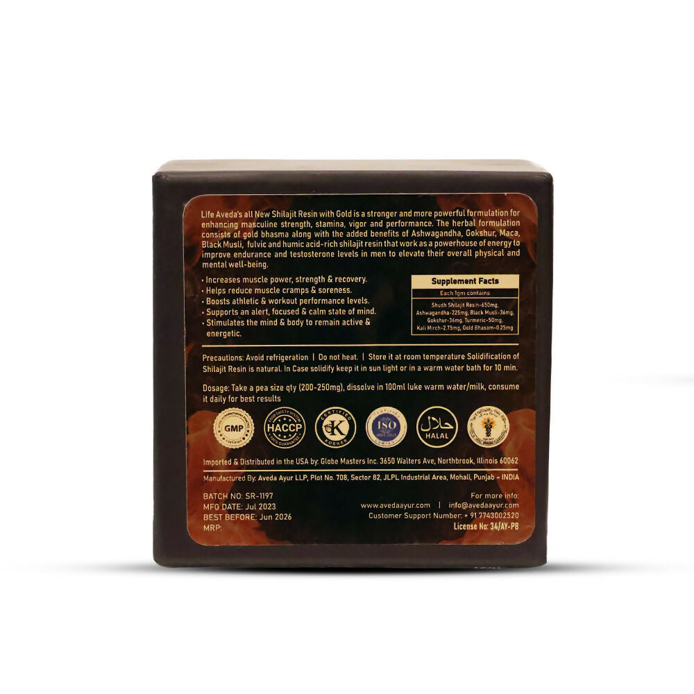 Life Aveda SJ Resin with Gold - Distacart