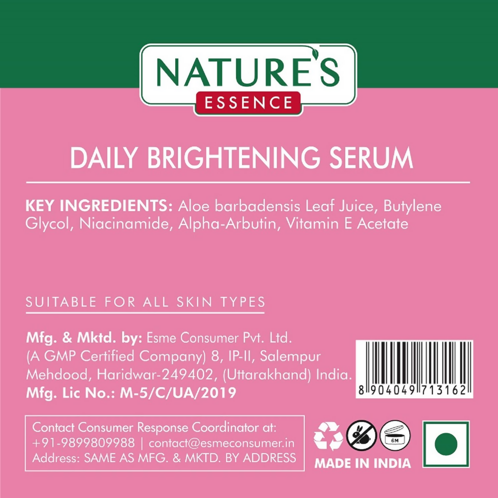 Nature's Essence Facialist Daily Brightening Serum - Distacart