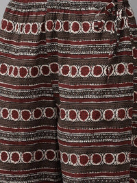 Thumbnail for Anubhutee Brown & Maroon Printed Pure Cotton Kurta with Trousers & Dupatta - Distacart