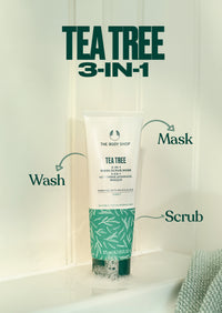 Thumbnail for The Body Shop Tea Tree 3 IN 1 Wash Scrub Mask - Distacart