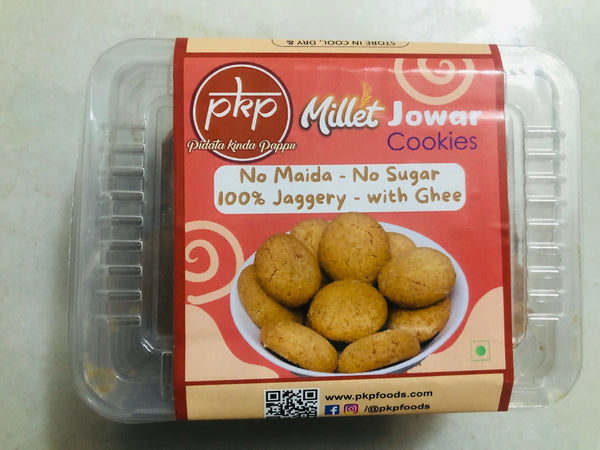 Jowar Jaggery Millet Cookies