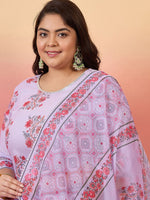Thumbnail for Sztori Women Floral Printed Regular Kurta with Trousers & With Dupatta - Distacart