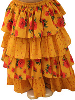 Thumbnail for Lil Drama Genda Phool Mustard Choli and Lehanga Set For Girls