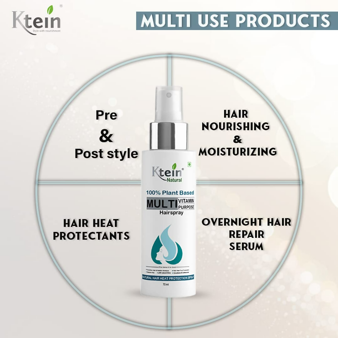 Ktein Natural 100% Plant Based Multi Vitamin Purpose with Deep Nourishment Hairspray For Hair - Distacart