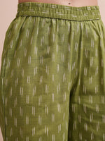 Thumbnail for Vishudh Women Ethnic Motifs Embroidered Regular Pure Cotton Top with Palazzos - Distacart