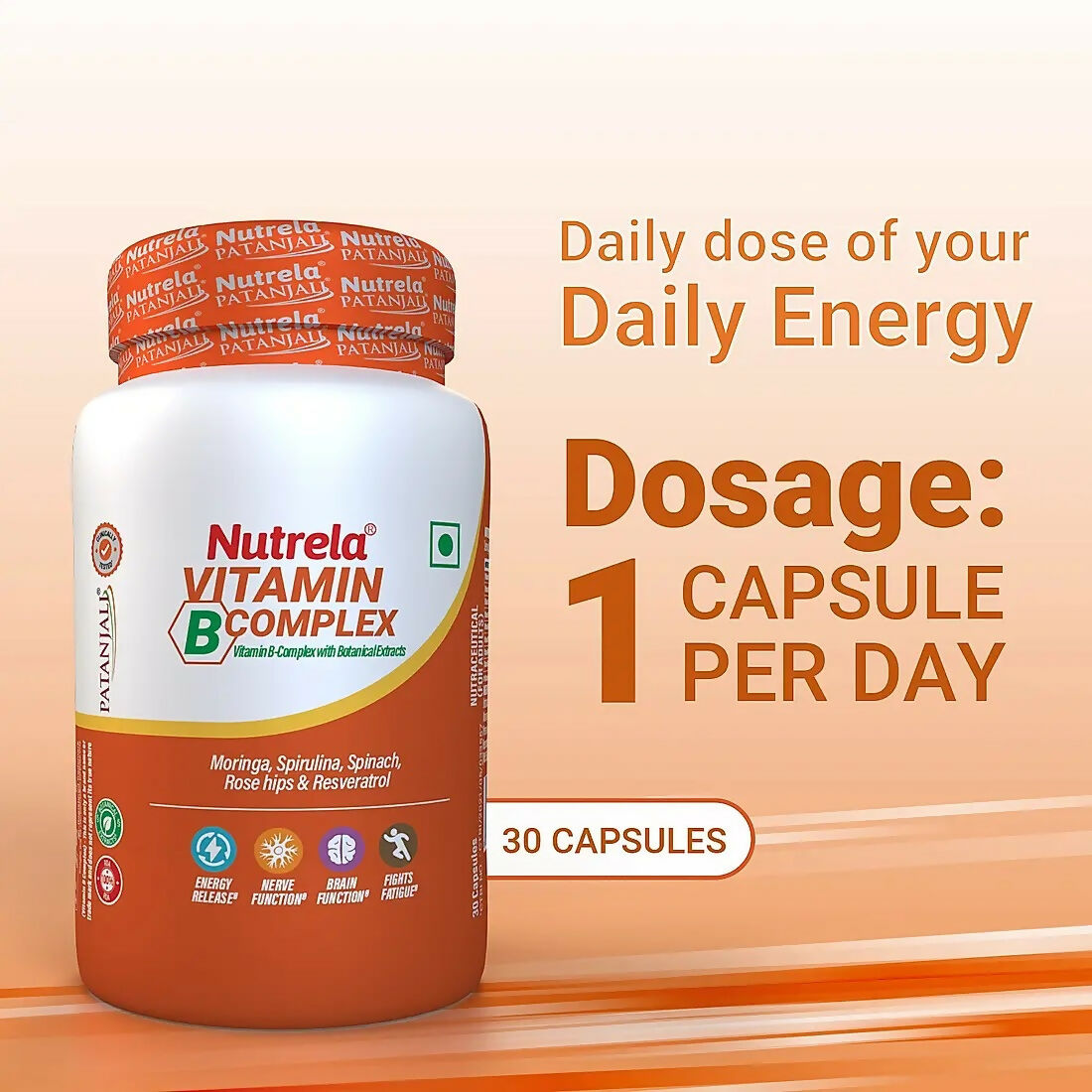 Patanjali Nutrela Vitamin B-complex Capsules - Distacart